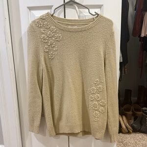 Fat Face Beige Floral Women's Sweater